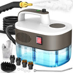 Steam Cleaner, 10s Rapid Heating Steamer with 6 Levels, 1.2L Water Tank, Portable Powerful Steamer for Cleaning without chemicals, Handheld Steam Cleaner for Home, Car, Grout, Tile, Floor, Dirt
