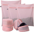 Kimmama Laundry Bag Mesh Wash Bags, Washing Machine Wash Bag, Net Washer Sack with Zipper, Dryer Pouch for Cleaning and Drying Cloths, Garment, Sweater, Delicates, lingerie, Bra, Pant, Sock, Toys