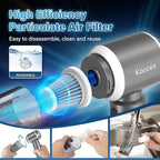 4-in-1 Car Vacuum Portable Cordless & Dust Buster, 20000pa High Power Handheld Vacuum Cordless Rechargeable, Mini Vacuums with 3 Reusable Filter, Vacuum Cleaner for Car Home Office & Pet(Silver Gray)