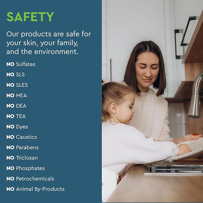 Puracy Natural Dish Soap - Skin-Softening Plant-Based Dishwashing Soap, Non-Toxic Dish Soap, Organic Liquid Dishwashing Detergent Soap (Green Tea & Lime, 16 fl oz)