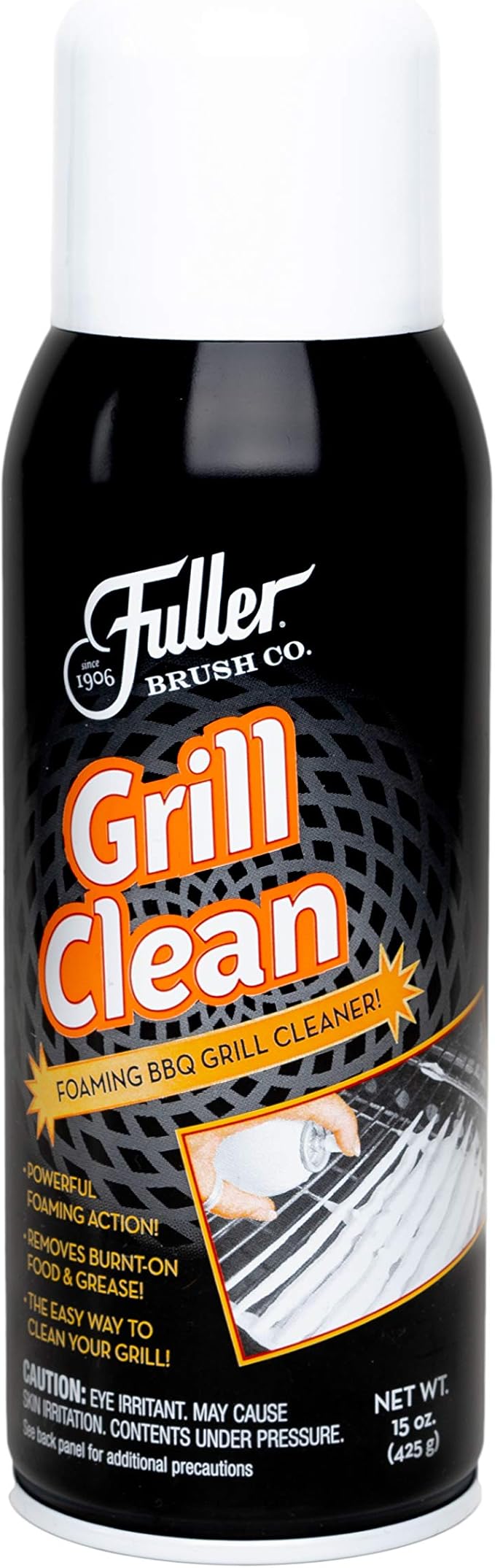 Fuller Brush Grill Cleaner - Heavy Duty Foaming Spray for Cleaning Oven, Grilling Griddle & Iron Plate - Safe & Easy Grease Remover for Clean BBQ Racks & Grills 6 Pack