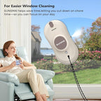 Automatic Window Cleaning Robot with 2800PA Suction, Intelligent Edge Detection 3.0 Path Planning, Water Spray, and Remote Control - Electric Window Cleaner Rotot for Effortless Cleaning