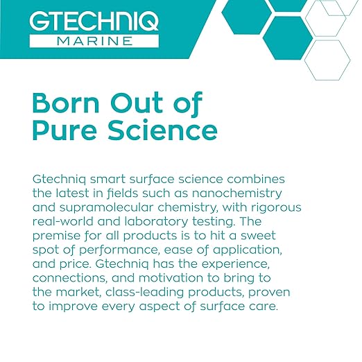 Gtechniq Marine Glass Polish – Water Based Cleaner for Scratch Free Finish on Glass and Perspex – Removes Mineral and Salt Deposits Fast – Hydrophobic Protection with Clear Finish – 250ml