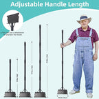 Garden Cleaning Shovel 59 Inch with Adjustable Handle, Multifunctional Cleaning Shovel Garden Tool Floor Scraper Outdoor Spade for Scraping, Weeding, Lawn Edging