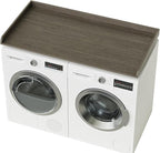 Washer Dryer Countertop, Laundry Room Organization and Storage, 27.6" x 54" Wood Laundry Countertop for Washer and Dryer, Gray
