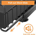 Under Sink Organizer, High Adjustable 2 Tier Under Kitchen Sink Organizer, Multi-Purpose Storage Shelf for Kitchen Bathroom Cabinet, Black