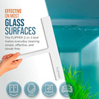 Flipper Dual-Action Squeegee and Microfiber Mitt – 2-in-1 Streak-Free Glass and Mirror Cleaning Tool for Windows, Shower Doors and Countertops – Reusable, Ergonomic, and Durable Design