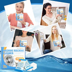 24PC Washing Machine Cleaner Tablets, Formulated for Pet Owners, Pet Hair Remover, Deodorizer, Work with Top & Front Load, HE, Deep Cleaning Descaler, Removes Residue and Odors, Septic Safe