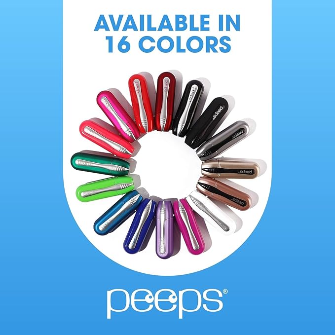CarbonKlean Peeps Glasses Cleaner - for Eyeglasses, Reading Glasses, and More - Lens Cleaner with Carbon Microfiber Tech - Injected Blue - 1 Count