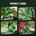 NEXON Cordless Electric Pruning Shears, 2-in-1 Tree Trimmer & Pole Pruner, 1.6" Cutting Capacity, 4000mAh Battery, Brushless Motor, Compatible for Makta 20V Battery, Garden Branch Cutter