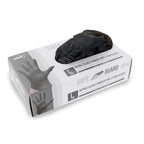 Safeguard, Nitrile Disposable Gloves, Powder Free, Latex Free, Box of 100 Gloves, Size Large, Black,100 Count(Pack of 1)