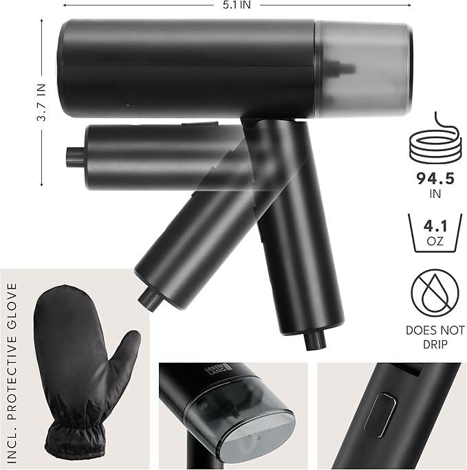 Travel Steamer for clothes - 25 Sec Fast Heat Up & Incl. Travel Accessory I Portable Size Clothes Steamer for clothing iron I Mini Plancha a vapor para ropa steam Hand Handheld Steamers I By LEBENLANG