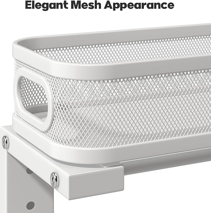 2 Pack 21.3IN-Depth Under Sink Organizer with Smooth Cylindrical Rail,2-Tier Pull Out Multi-Purpose Cabinet Storage for Bathroom&Kitchen,Height Adjustable,Rust-Resistant Coating-Gun Gray