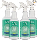 Ammonia Free Glass Cleaner - (4) Four Pack of 32 fl oz Spray Bottles (1 Gallon total) - Non-Toxic Streak-Free Interior Cleaning Spray for Windows, Stovetops, Stainless Steel & More