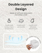 Steam Cleaner Accessories, Small Bonnets (Triangle) Compatible with Dupray Steam Cleaner, Reusable Steam Mop Pads Bonnets Compatible with McCulloch/awasky Steam Mop (Double-Layer) -3 PACK