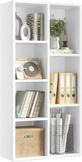 VASAGLE Bookcase, Bookshelf with 7 Compartments, Freestanding Shelves and Cube Organizer, for Display in Living Room, Bedroom, and Home Office, White ULBC27WT