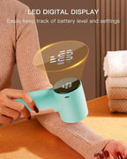 Electric Lint Remover and Fabric Shaver, Rechargeable Clothes Shaver for Sweater Furniture Couch, 3-Speed Pill Remover Defuzzer to Remove Fuzz Pilling from Blanket Jacket