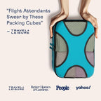 Shacke Premium 8 Packing Cubes Set - Lightweight Mesh Travel Luggage Organizers with Laundry Bag, 8-Piece Suitcase Storage System (Aqua Teal)