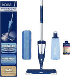 Bona Hardwood Floor Premium Spray Mop - Includes Wood Floor Cleaning Concentrate and Machine Washable Microfiber Cleaning Pad - Dual Zone Cleaning Design for Faster Cleanup