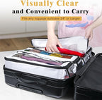Suitcase Organizer, Carry on Closet Luggage Organizers Accessories for Travel, Foldable and Hangable Portable Hanging Travel Shelves with a Shoulder Strap to Use As a Travel Backpack Large, White