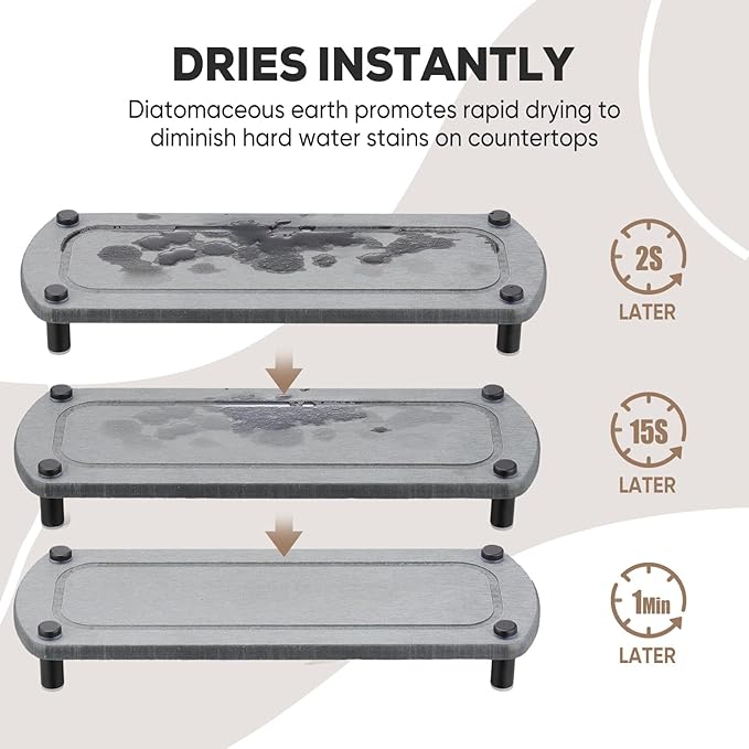 Kitchen Soap Dispenser Set with Instant Dry Tray,16 Oz Hand and Dish Soap White Glass Dispenser Set,Stainless Steel Pump,Waterproof Labels,Dish Brush,Luxury Soap Bottle for Kitchen,Bathroom