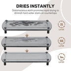 Kitchen Soap Dispenser Set with Instant Dry Tray,16 Oz Hand and Dish Soap White Glass Dispenser Set,Stainless Steel Pump,Waterproof Labels,Dish Brush,Luxury Soap Bottle for Kitchen,Bathroom