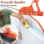 Plasterboard Gypsum Board Edger Plane 60 Degree Bevel Angle Plasterboard Chamfer Fast Cutter with 10Pcs Blades