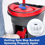3 Pcs Spin Mop Bucket Replacement Gear Compatible with O Cedar Mop Bucket Pedal Only One Way Bearing Repair Parts