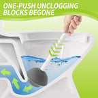 Toilet Brush and Plunger Set Hidden, S-Shaped Toilet Brush Plunger Combo, Perfect for Homes, Apartments & Bathrooms