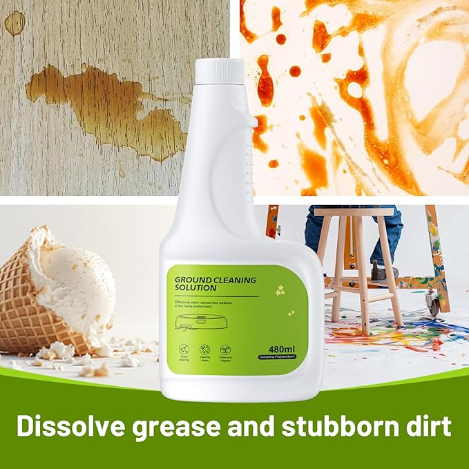 Floor Cleaning Solution, Dilution Ratio 1:200, 480 ml Osmanthus Scent Compatible with Eufy Cleaning Solution, Eco-Friendly, Plant-Based,Compatible with Omni C20, X8 Pro, X10 Omni, G series, L Series