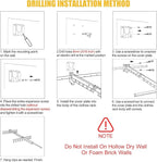 BESy Tri-Fold Foldable Clothes Drying Rack Retractable Hanging Collapsible Dryer Hanger Racks for Laundry Balcony Bathroom Space Saver Outdoor Indoor 20 Clips Aluminum Alloy Wall Mounted Matte Black