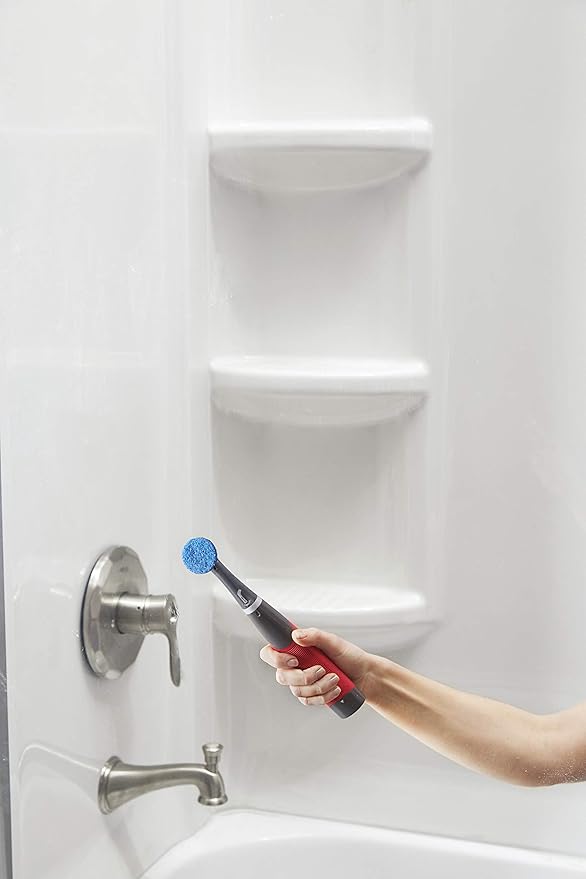 Rubbermaid Reveal Power Scrubber Attachable Scouring & XL Brush Head, for Cordless Electric Battery Powered Scrub Brush, Ideal for Kitchen/Stovetop/Dish/Silverware/Utensils/Appliances