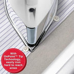 SINGER SteamCraft Steam Iron (1700W) | Steamer with Stainless Steel Plate, OnPoint Precision Tip for Hard-to-Reach Areas, Vertical Steam, Auto Shutoff & 300ml Tank Capacity – White