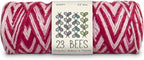 100% Organic Hemp Cord | 23 Bees 200ft x 22 lbs. Test 0.7mm Dia. (Red and White)