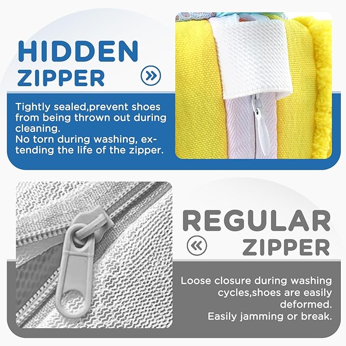 Shoe Washing Machine Bag,Shoe Laundry Bags for Sneakers, Reusable Shoe Cleaning Bag for All Shoe Sizes