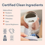 BLUELAND Oxi Laundry Booster Powder Refill 2-Pack, Fragrance Free & Clear, 50 Loads, 35.2 oz, Plastic-Free, Eco Friendly, Oxy Cleaner, Stain Remover