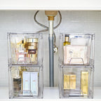 JollyPack 4 Pack Clear Stackable Storage Drawers, Easy to Assemble Multi-Use Bathroom Organizers and Storage, Suitable for Vanity, Bathroom, Makeup, Under Sink, Office, Kitchen and Pantry