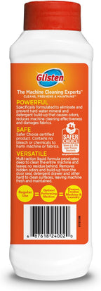 Glisten Washer Magic Washing Machine Cleaner and Deodorizer 2 Bottles and Plink Freshener Tabs 2-Pack