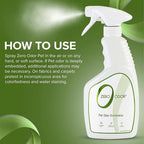 Zero Odor - Pet Odor Eliminator for Strong Odor, Eliminate Air & Surface Odors – Patented Molecular Technology Best For Carpet, Furniture, Beds Smell Great Again (Over 400 Sprays Per Bottle)