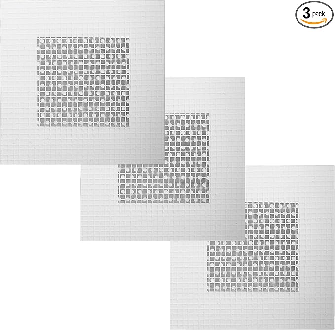 3 Pieces 2 Inch Wall Patch Repair, Drywall Repair Patch Self Adhesive Drywall Patch and Fiberglass Repair Kit, Heavy Duty Dry Wall Hole Repair Patch for Drywall Plasterboard (2 x 2 Inch)