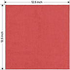 HOMEXCEL Red Microfiber Cleaning Cloth 50 Pack, 12.5 x 12.5 inch Microfiber Towels for Cars, Ultra Absorbent Car Washing Cloth, Lint Free Streak Free Cleaning Rags for Car, Kitchen, and Window