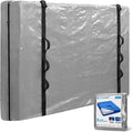 TICONN Mattress Bags for Moving, Heavy Duty Full XL Mattress Cover Storage Bag with Full-Around Handle and Adjustable Buckles (Gray, Full XL)