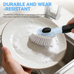 Dish Brush Refills 4 Pack, White Replacement Brush Heads Compatible with OXO Dish Brush & OXO Dish Scrubber
