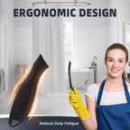 Hard Bristle Crevice Cleaning Brush - Home Cleaning Tools, Multi-Purpose Crevice Supplies for Kitchen, Bathroom, Toilet, Window, Vehicle, Faucets, Grout, Home (3, Black)