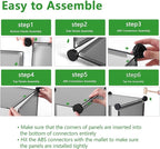 C&AHOME Cube Storage Organizer, 12-Cube Shelves Units, Closet Cabinet, DIY Plastic Modular Book Shelf, Ideal for Bedroom, Living Room, Office, 36.6" L x 12.4" W x 48.4" H Grey UPCS12G