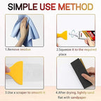 Drywall Patch Repair Kit with Scraper, Wall Spackle Repair Paste, Wall Mending Agent Quick and Easy Solution to Fill The Holes for Home Wall, Plaster Dent Repair and Wood Scratch Repair