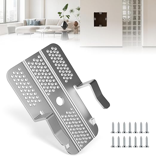 Drywall Repair Clips,Easy Install Drywall Clips 1/2 Inch,Professional Hole Repair Patch Kit for Wall and Sheetrock, Strong Metal Backing Clips with Screws for Home Improvement-32Packs