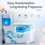 KIISIISO Ultra Clean Toilet Tablets White & Blue-60 PACK, Toilet Bowl Cleaners for Deodorizing & Descaling, Long-Lasting Toilet Bowl Cleaner with Sustained-Release Technology for Stubborn Stains