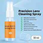 Glasses Cleaner Kit Eyeglass Cleaner, Anti Fog Spray with Microfiber Lens Cleaning Cloth, Glasses Repair Tool with Screws, Portable Travel Eyeglasses Cleaning Kit with Case