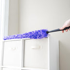 Fuller Brush Furry Wand Duster - 30" Netted Fiber Cleaner - Bendable Hand Sweeper Cleans Dust Dirt Lint & Cobwebs on Window Blinds Shelves Counters & More